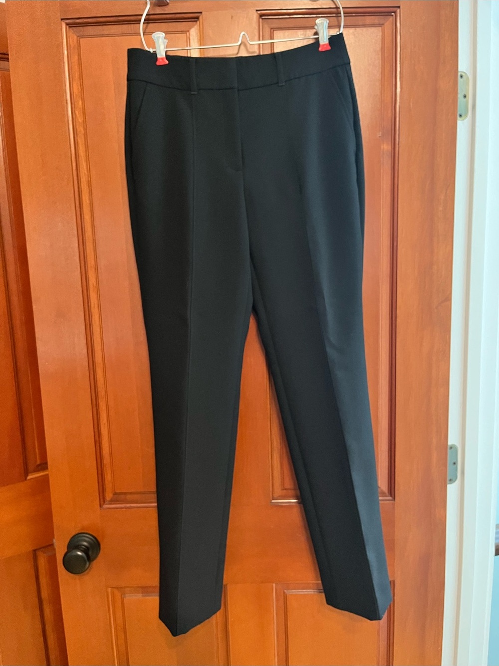 WHBM Black Straight-Leg Women's Dress Pants (size 4)